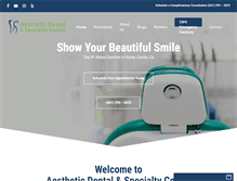 Tablet Screenshot of dentalscv.com